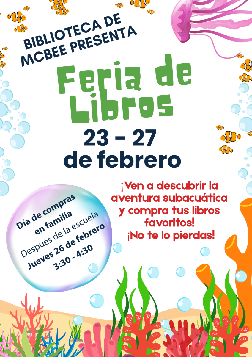 Spanish flier with dates and location of book fair